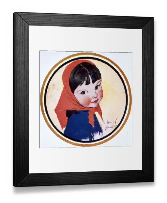 Framed Print : Gipsy-Face by Muriel Dawson Framed Print : Gipsy-Face by Muriel Dawson