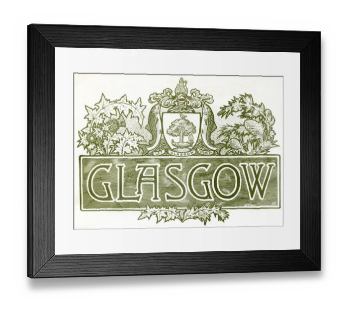 Framed Print : Glasgow, Scotlands Industrial Souvenir Framed Print : Glasgow, Scotlands Industrial Souvenir