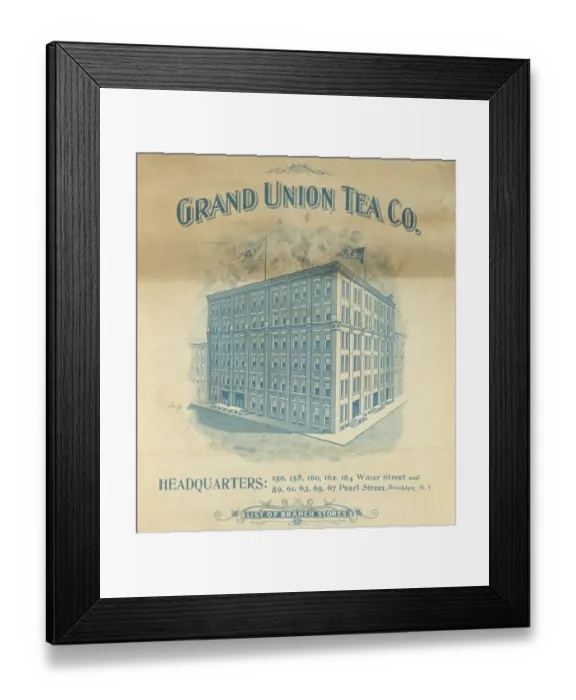 Framed Print : Grand Union Tea Company, New York City, USA
