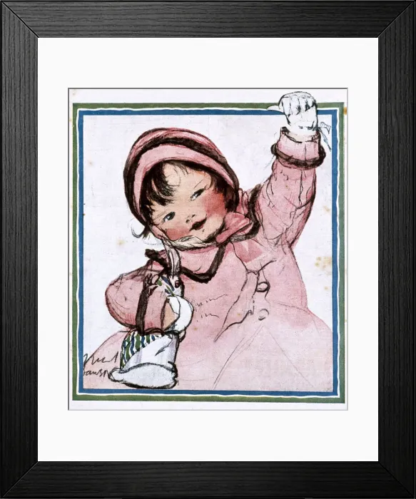 Framed Print : Hello Daddy by Muriel Dawson Framed Print : Hello Daddy by Muriel Dawson