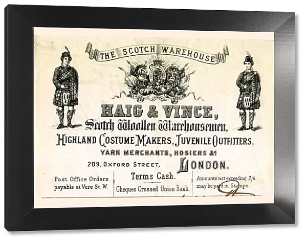 Advert, Haig & Vince, The Scotch Warehouse