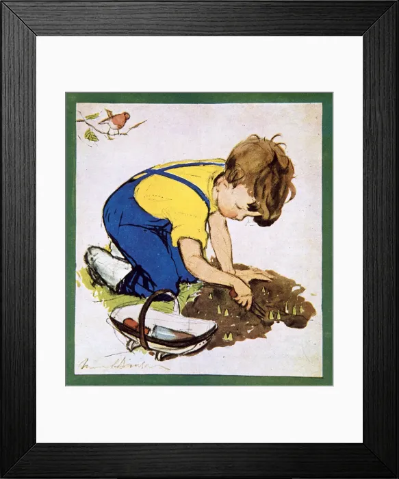 Framed Print : How Does My Garden Grow by Muriel Dawson Framed Print : How Does My Garden Grow by Muriel Dawson