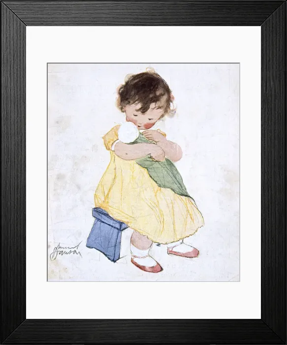 Framed Print : Hush-a-Bye Baby by Muriel Dawson Framed Print : Hush-a-Bye Baby by Muriel Dawson