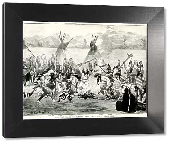 Indian War Dance at Buffalo Bills Wild West Show