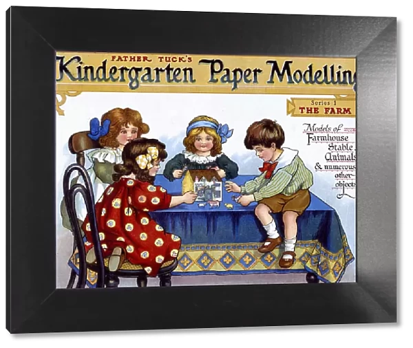 Box lid, Kindergarten Paper Modelling game