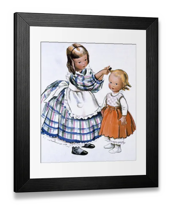 Framed Print : Little Mother by Peggy Earnshaw Framed Print : Little Mother by Peggy Earnshaw