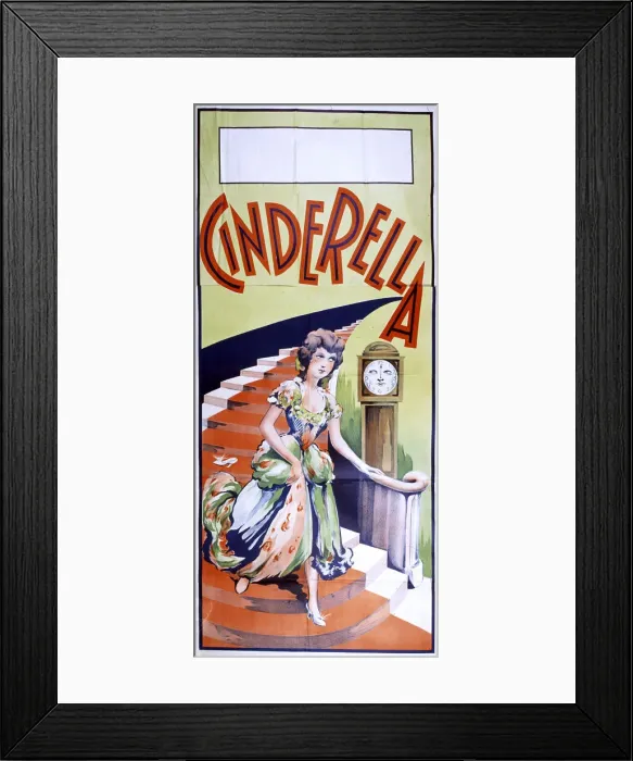 Framed Print : Pantomime poster, Cinderella Framed Print : Pantomime poster, Cinderella