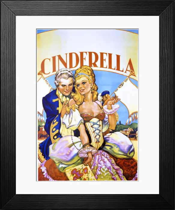 Framed Print : Pantomime poster, Cinderella Framed Print : Pantomime poster, Cinderella