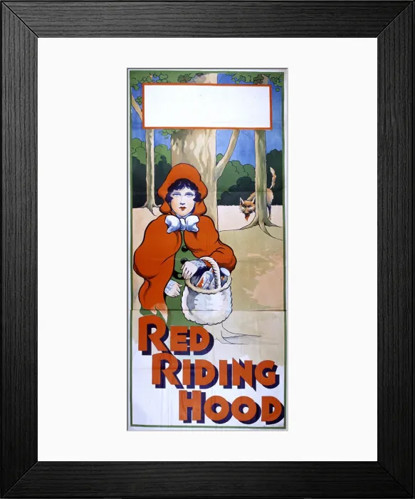 Framed Print : Pantomime poster, Red Riding Hood Framed Print : Pantomime poster, Red Riding Hood