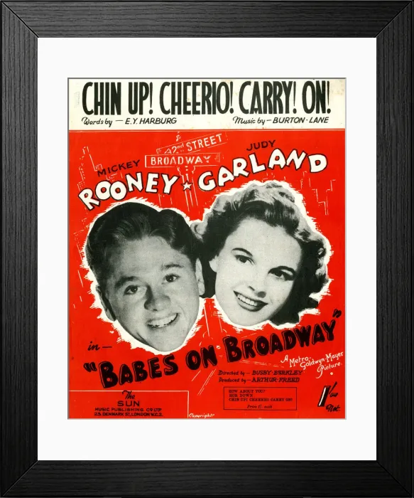 Framed Print : Music cover, song from Babes on Broadway Framed Print : Music cover, song from Babes on Broadway