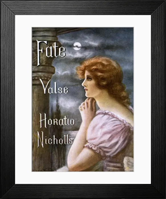 Framed Print : Music cover, Fate Valse by Horatio Nicholls Framed Print : Music cover, Fate Valse by Horatio Nicholls