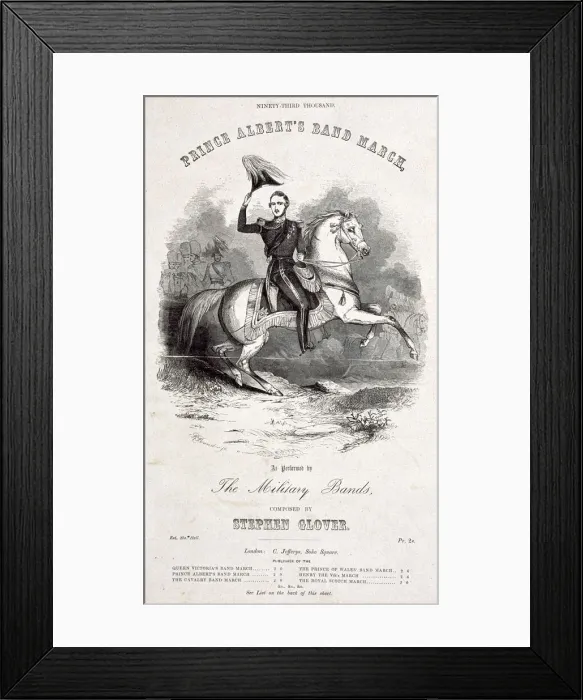 Framed Print : Music cover, Prince Alberts Band March Framed Print : Music cover, Prince Alberts Band March