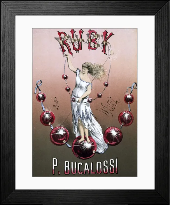 Framed Print : Music cover, Ruby by P Bucalossi Framed Print : Music cover, Ruby by P Bucalossi