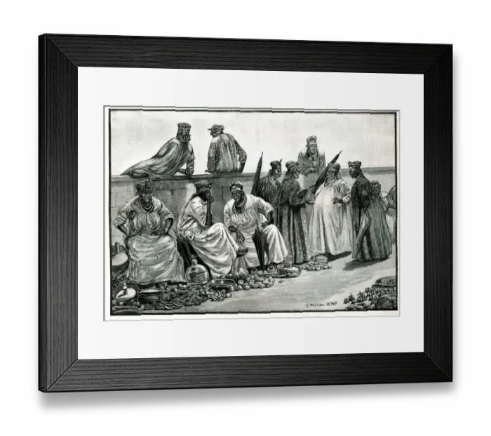 Framed Print : Street vendors, Sierra Leone, West Africa Framed Print : Street vendors, Sierra Leone, West Africa