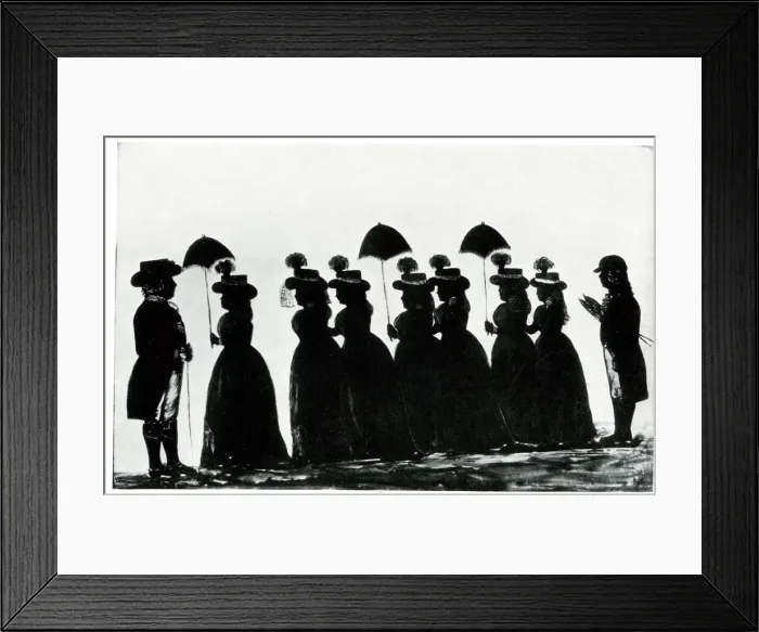 Framed Print : King George III, Queen Charlotte and their six daughters Framed Print : King George III, Queen Charlotte and their six daughters