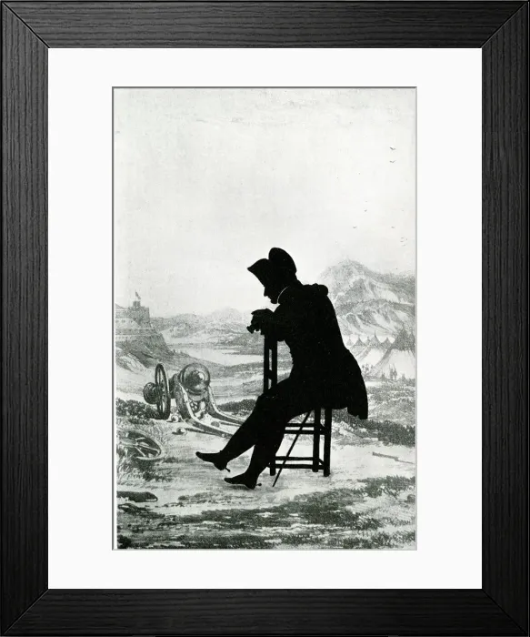 Framed Print : Silhouette of Napoleon Bonaparte Framed Print : Silhouette of Napoleon Bonaparte