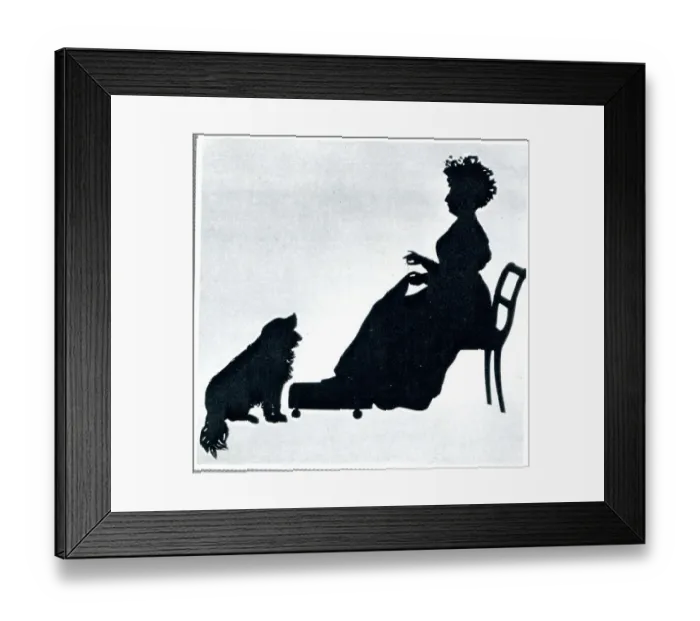 Framed Print : Silhouette, Duchess of Angouleme Framed Print : Silhouette, Duchess of Angouleme