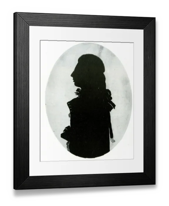 Framed Print : Silhouette portrait, Frederick, Prince of Wales Framed Print : Silhouette portrait, Frederick, Prince of Wales