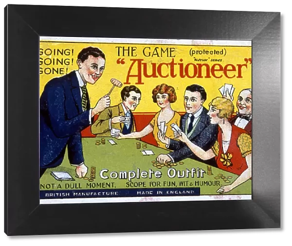 Box lid, The Auctioneer Game