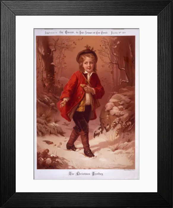 Framed Print : The Christmas Postboy Framed Print : The Christmas Postboy