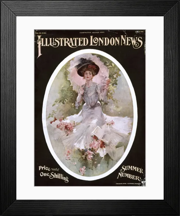 Framed Print : Front cover, Illustrated London News, Summer Number 1900 Framed Print : Front cover, Illustrated London News, Summer Number 1900