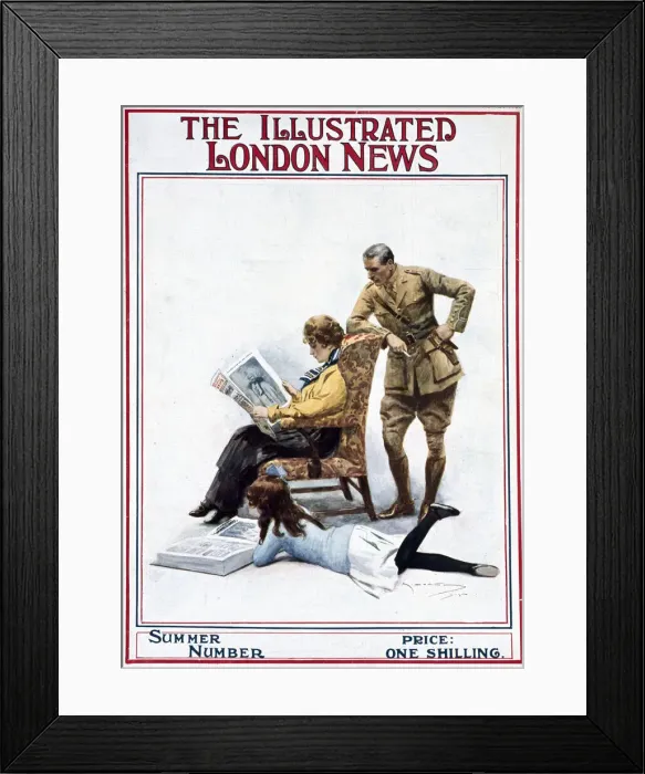 Framed Print : Front cover, Illustrated London News, Summer Number 1915 Framed Print : Front cover, Illustrated London News, Summer Number 1915