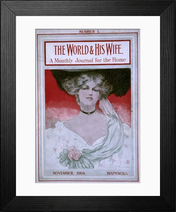 Framed Print : Front cover, The World & His Wife Framed Print : Front cover, The World & His Wife