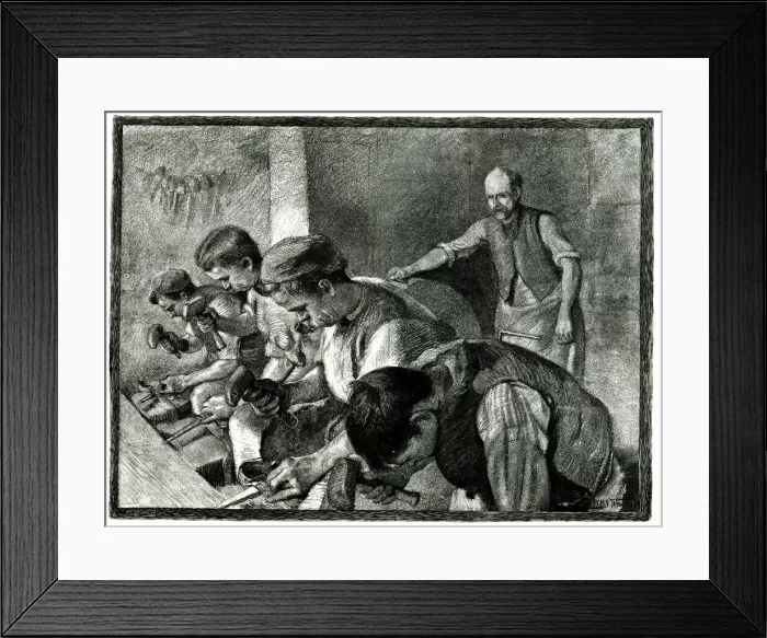 Framed Print : Typical British Industries - File Cutters Framed Print : Typical British Industries - File Cutters