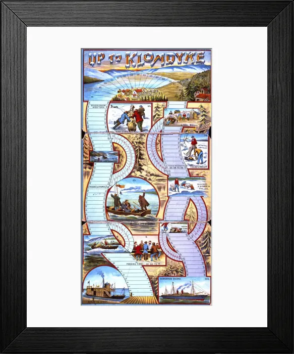Framed Print : Board game, Up to Klondyke Framed Print : Board game, Up to Klondyke