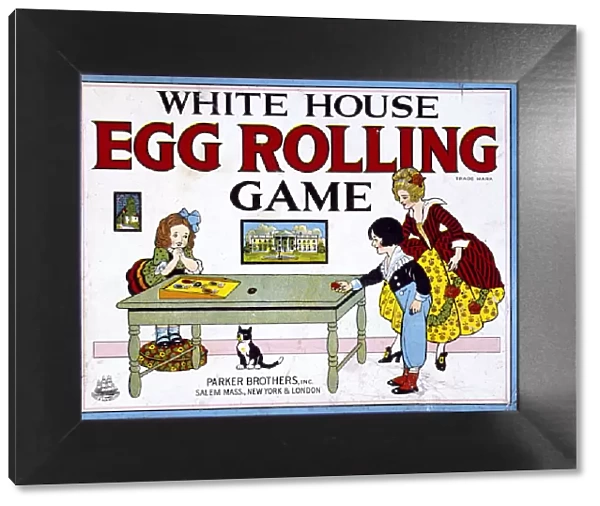 Box lid, White House Egg Rolling Game