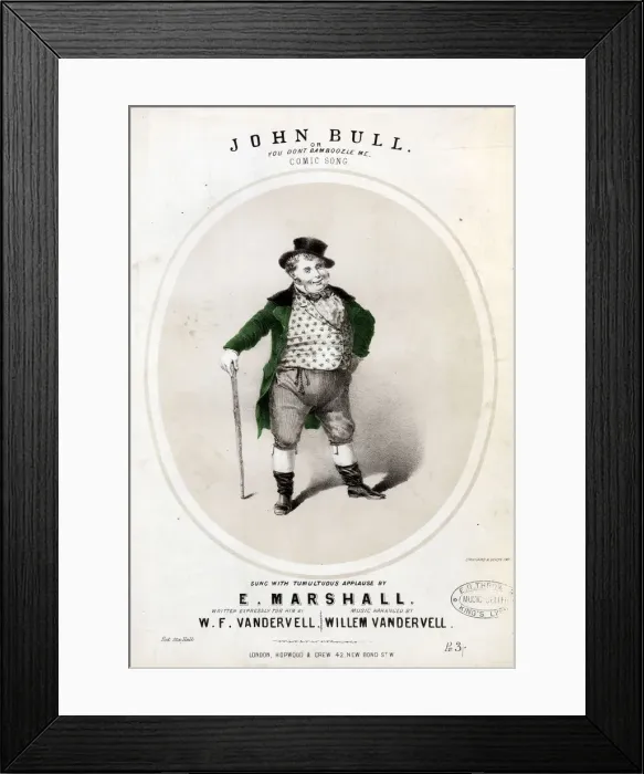 Framed Print : John Bull or You Dont Bamboozle Framed Print : John Bull or You Dont Bamboozle