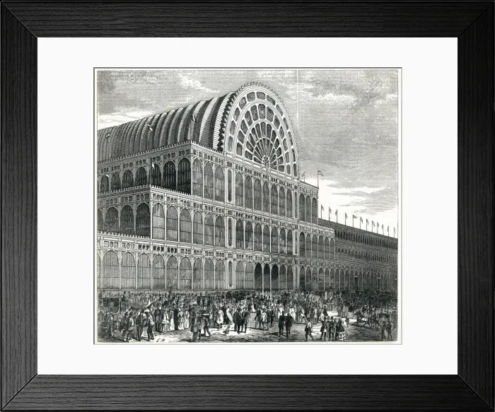 Framed Print : Great Exhibition - main entrance 1851 Framed Print : Great Exhibition - main entrance 1851