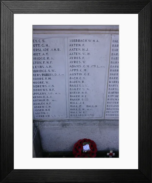 Framed Print : War Memorial, Pitzhanger Manor, Ealing, West London Framed Print : War Memorial, Pitzhanger Manor, Ealing, West London