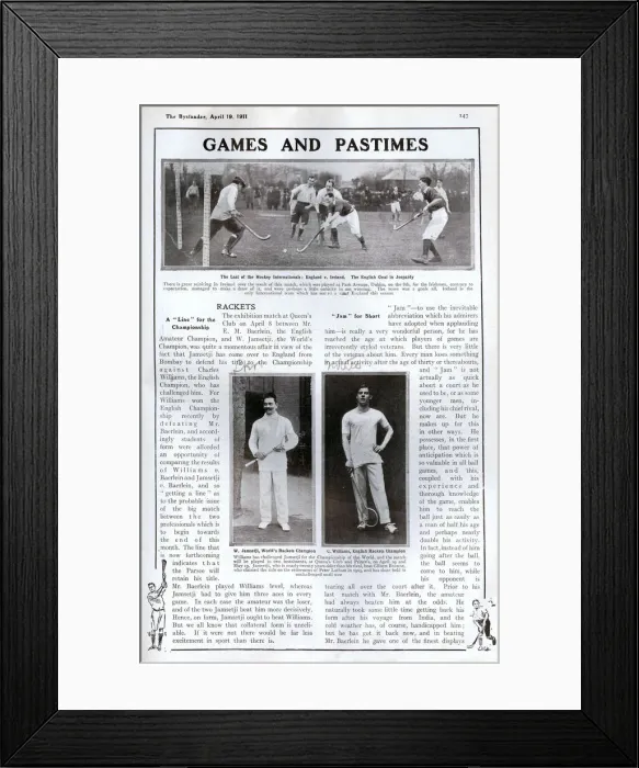 Framed Print : Games and Pastimes- Hockey Framed Print : Games and Pastimes- Hockey