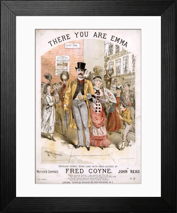 Framed Print : Original Sheet Music Cover - London Framed Print : Original Sheet Music Cover - London
