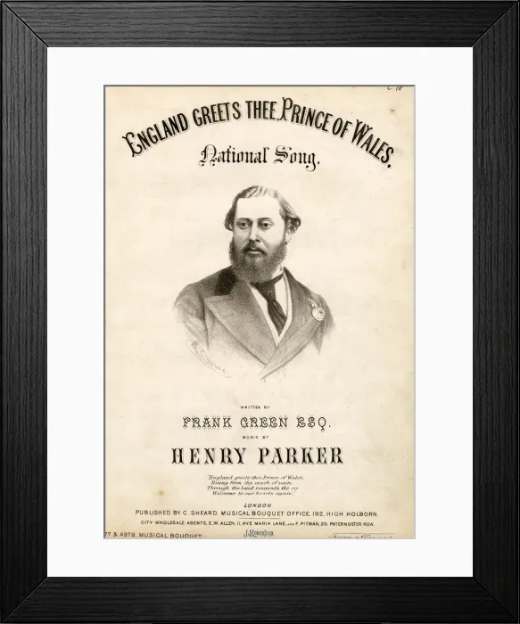 Framed Print : Original Sheet Music Cover - Public Figures Framed Print : Original Sheet Music Cover - Public Figures