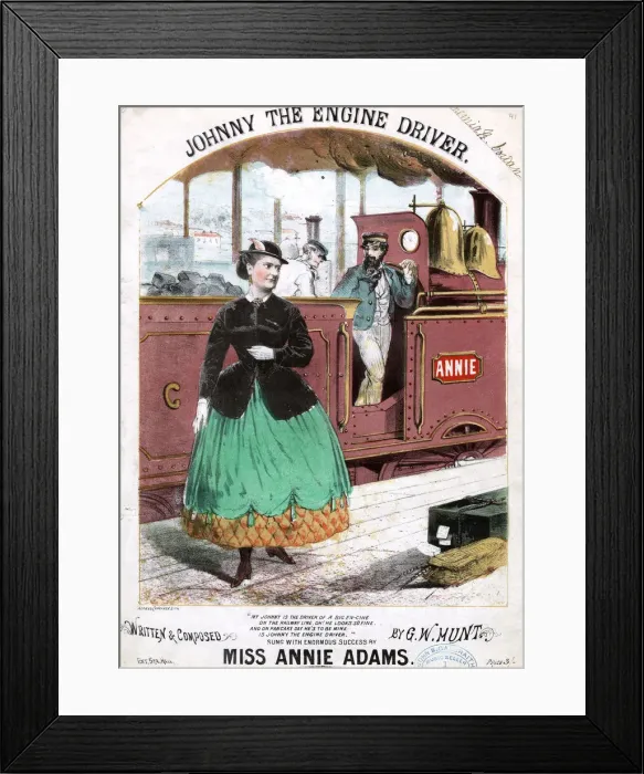 Framed Print : Original Sheet Music Cover - Railways Framed Print : Original Sheet Music Cover - Railways