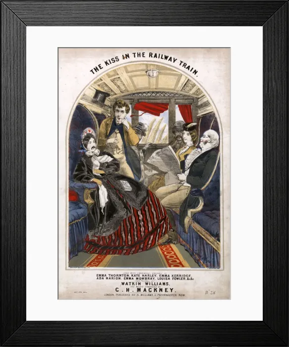Framed Print : Original Sheet Music Cover - Railways Framed Print : Original Sheet Music Cover - Railways