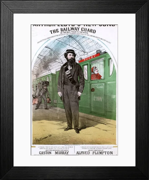 Framed Print : Original Sheet Music Cover - Railways Framed Print : Original Sheet Music Cover - Railways