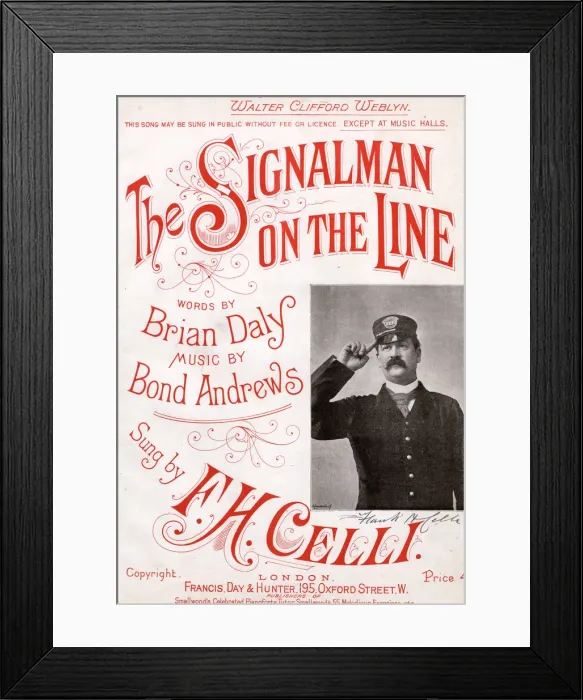 Framed Print : Original Sheet Music Cover - Railways Framed Print : Original Sheet Music Cover - Railways