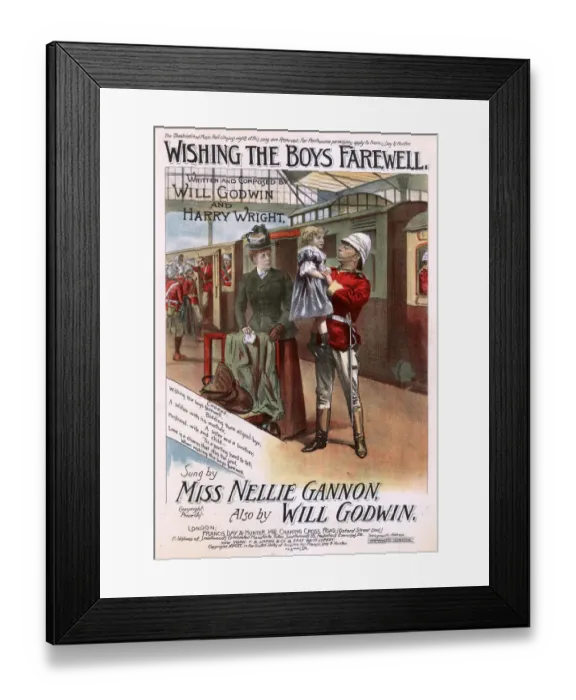 Framed Print : Original Sheet Music Cover - Railways Framed Print : Original Sheet Music Cover - Railways