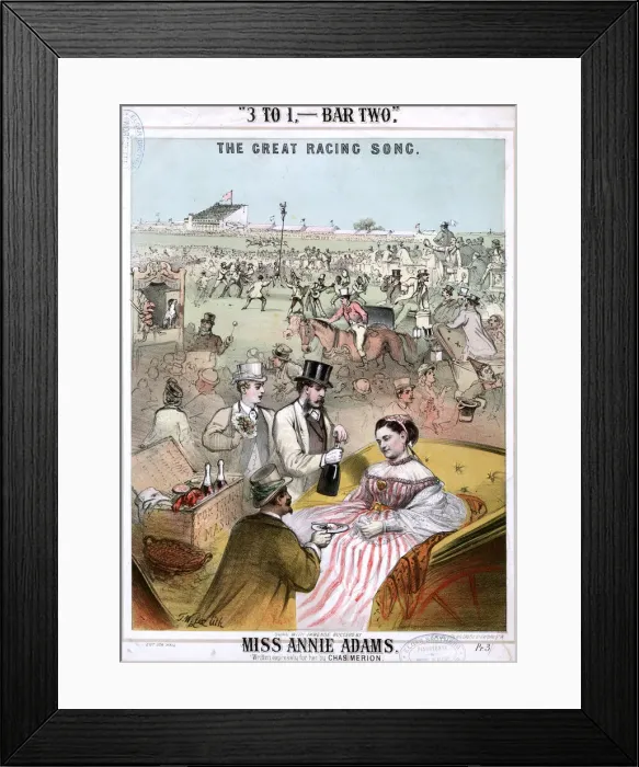 Framed Print : Original Sheet Music Cover - Horseracing Framed Print : Original Sheet Music Cover - Horseracing