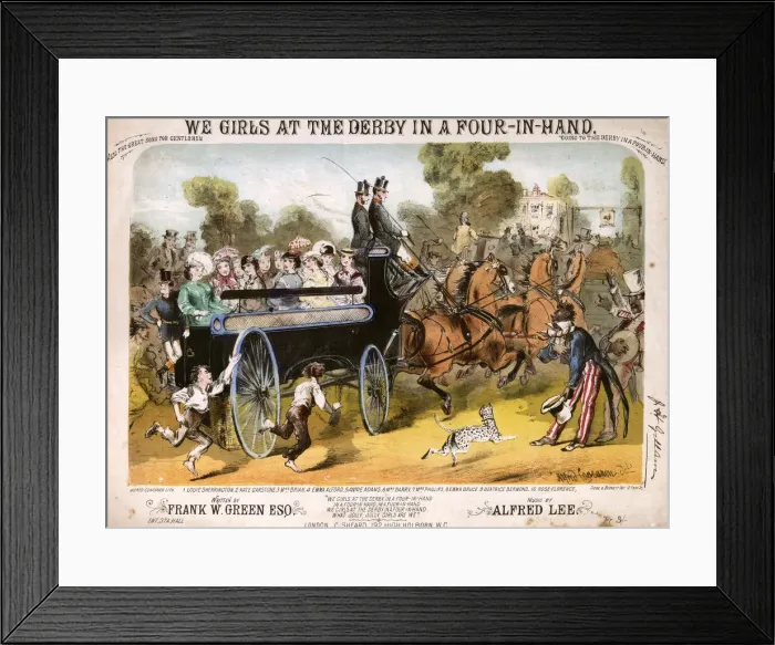 Framed Print : Original Sheet Music Cover - Horseracing Framed Print : Original Sheet Music Cover - Horseracing