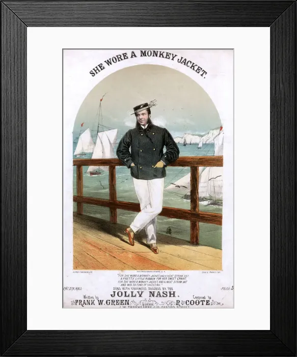 Framed Print : Original Sheet Music Cover - The Seaside Framed Print : Original Sheet Music Cover - The Seaside