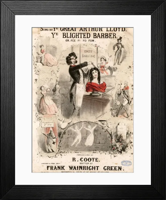 Framed Print : Original Sheet Music Cover Framed Print : Original Sheet Music Cover