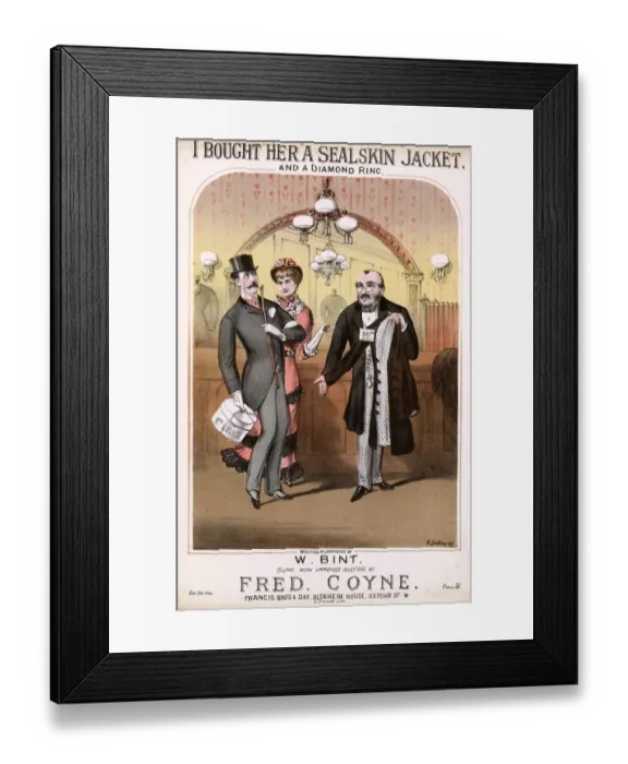 Framed Print : Original Sheet Music Cover Framed Print : Original Sheet Music Cover