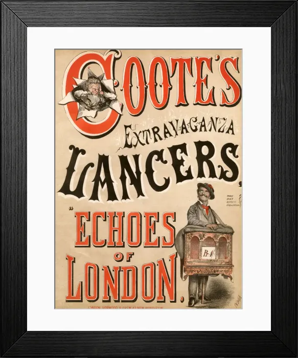 Framed Print : Original Sheet Music Cover - Street Traders etc Framed Print : Original Sheet Music Cover - Street Traders etc