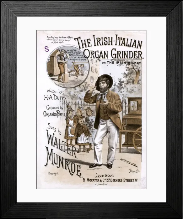Framed Print : Original Sheet Music Cover - Street Traders etc Framed Print : Original Sheet Music Cover - Street Traders etc