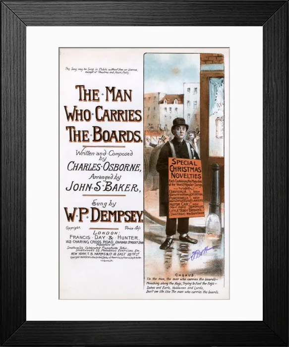 Framed Print : Original Sheet Music Cover - Street Traders etc Framed Print : Original Sheet Music Cover - Street Traders etc