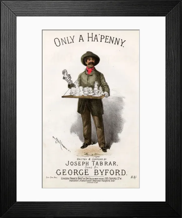 Framed Print : Original Sheet Music Cover - Street Traders etc Framed Print : Original Sheet Music Cover - Street Traders etc